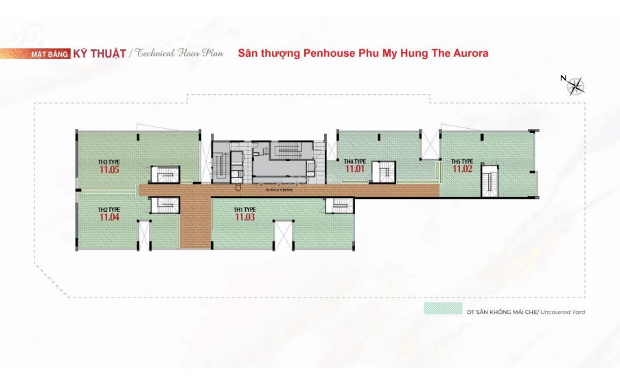 Penhouse Phú Mỹ Hưng The Aurora DT 102m2 đến 151m2, có sân thượng lớn & ô xe hơi, giá từ 11 tỷ