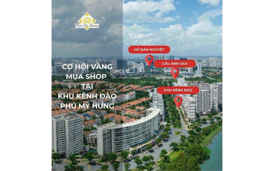 Shophouse Phú Mỹ Hưng - Mặt tiền rộng 16m2 - Full kính - Thích hợp nhiều ngành kinh doanh