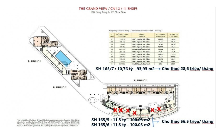 Shophouse Grandview mặt tiền đường Nguyễn Đức Cảnh - Mua trực tiếp CĐT