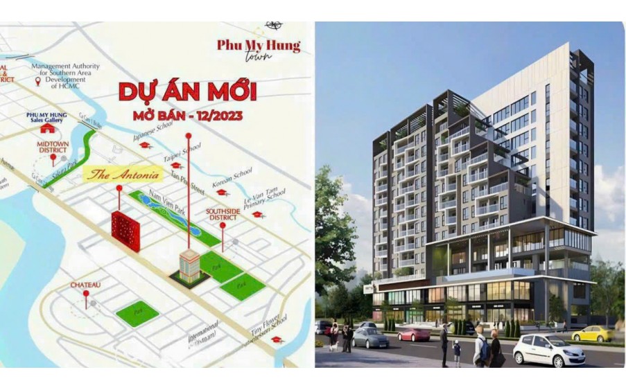 The Aurora Phú Mỹ Hưng - Căn hộ 1 phòng ngủ 2 phòng ngủ - Giá từ 3,7 tỷ