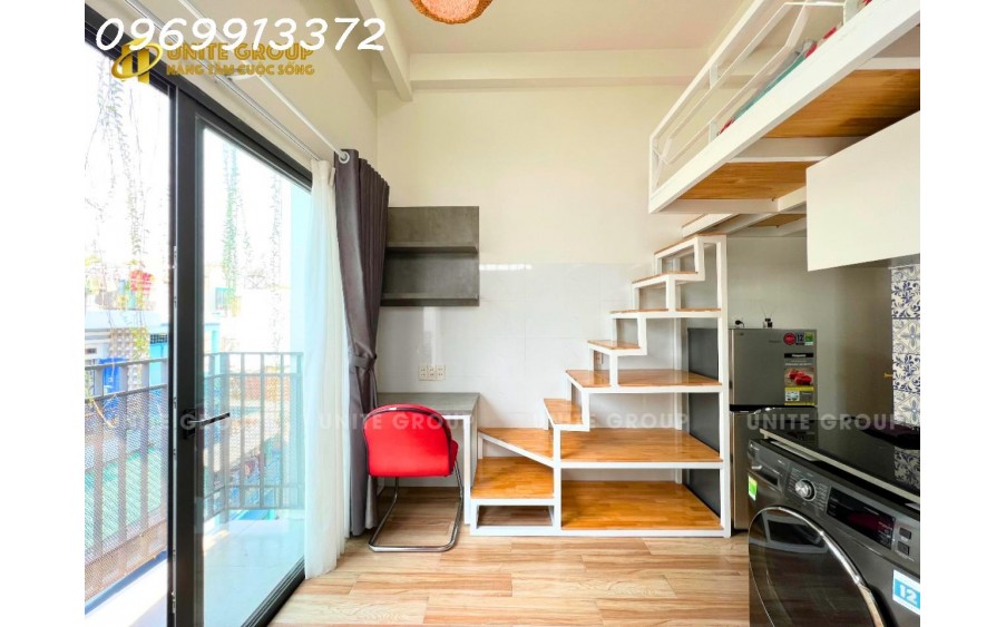 Duplex 35m2 Full nội thất, cửa sổ, bancol máy giặt riêng đường Bùi Đình Tuý Bình Thạnh