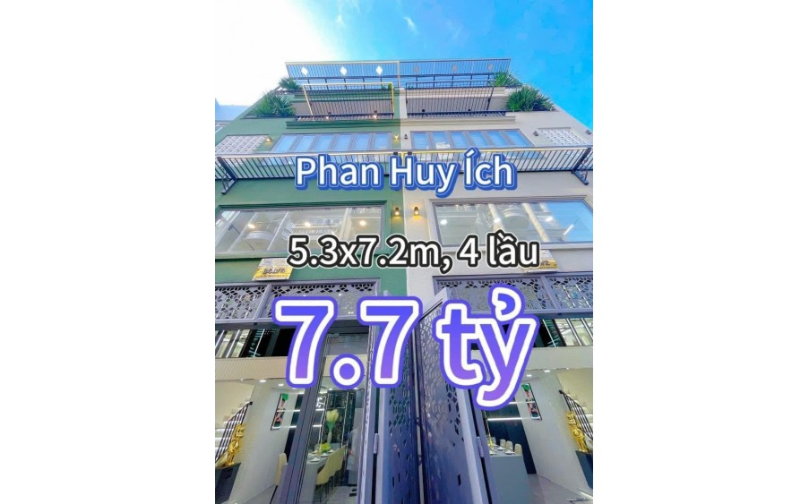 ĐẦU TƯ SINH LỜI TRƯỚC TẾT- DT 105M2- 5X21- GIÁ CHỈ 7,3 TỶ. PHẠM VĂN CHIÊU- P.09- GÒ VẤP