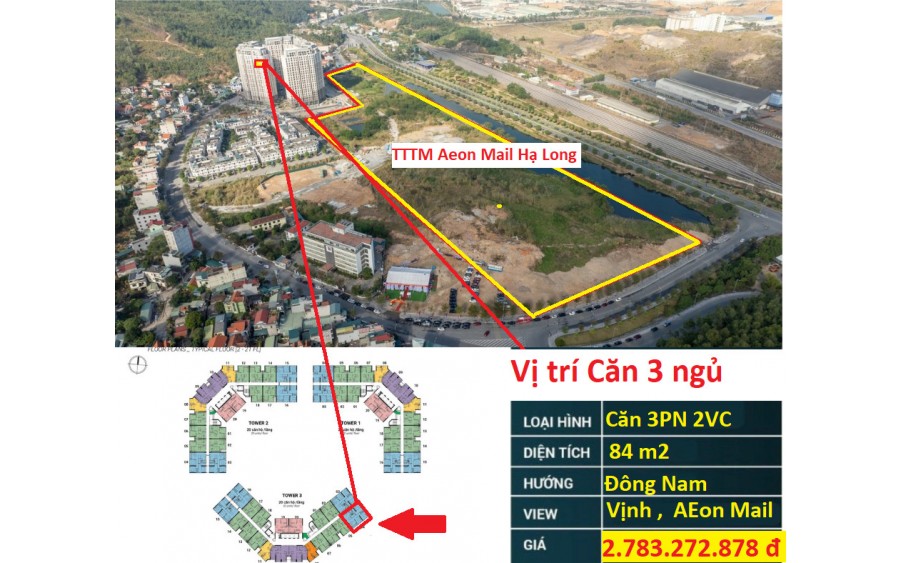 Chỉ từ 835 TRIỆU nhận nhà ở/kinh doanh luôn. FULL nội thất. Thời gian SIÊU GIÃN 3 Năm Không L.ãi View  vịnh Hạ Long