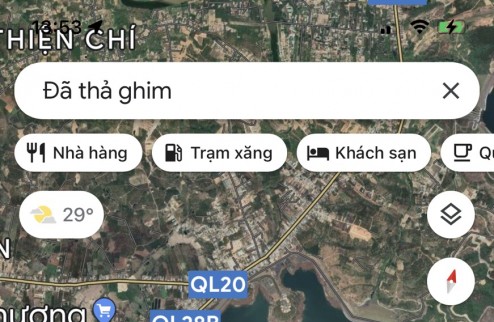 Cần bán 2 lô đất mặt tiền quốc lộ 28B. Đc: xã Ta Hine, huyện Đức Trọng, tỉnh Lâm Đồng.