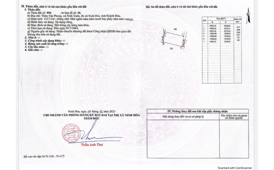 MÃ 969 (NH-25): BÁN LÔ ĐẤT DÂN Ở PHƯỚC LÂM, NINH XUÂN GIÁ ĐẦU TƯ