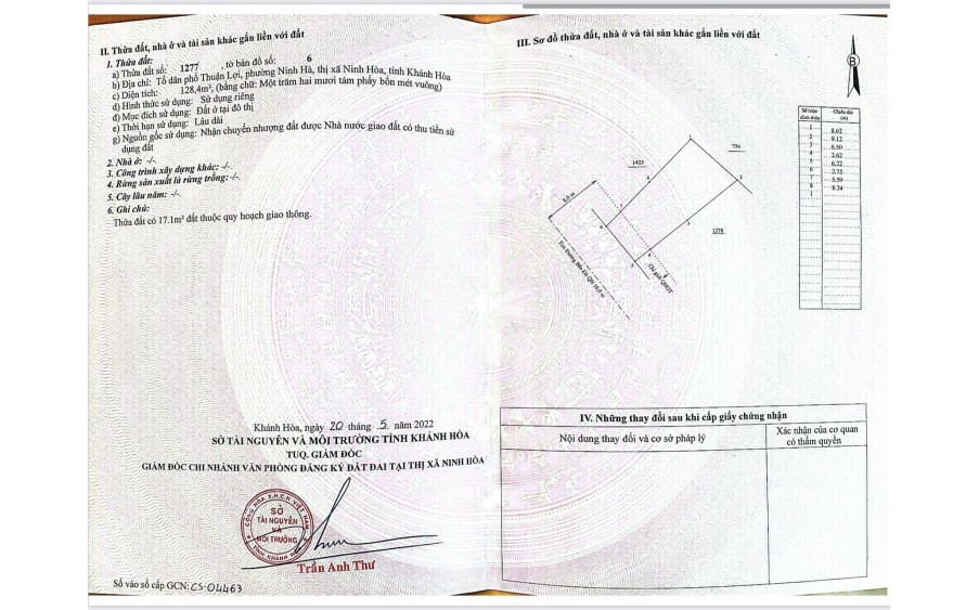 MÃ 970 (NH-26): CHÍNH CHỦ CẦN BÁN LÔ ĐẤT TẠI ĐƯỜNG BẾN ĐÒ, PHƯỜNG NINH HÀ, NINH HÒA.