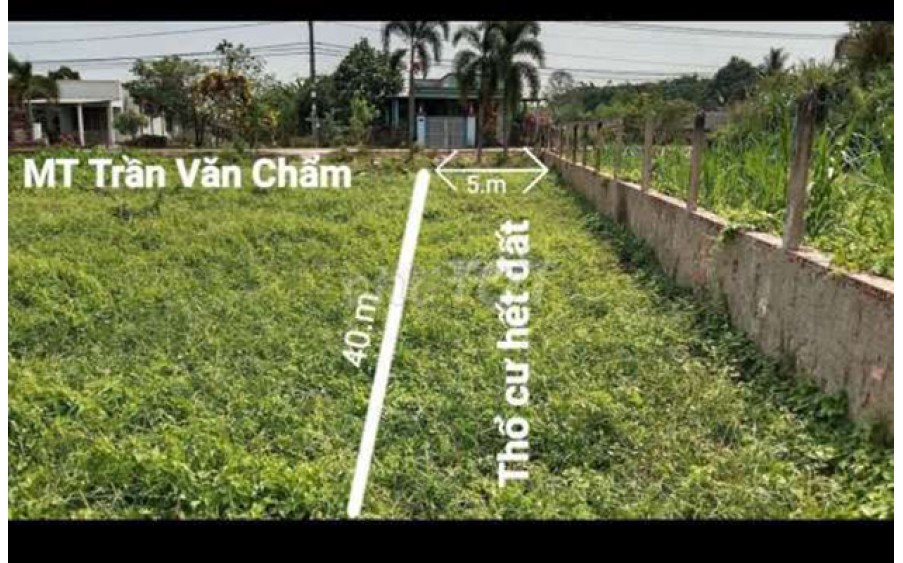 BÁN ĐẤT MT TRẦN VĂN CHẨM, 200m2, Giá 3.4 tỷ