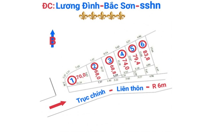 MỞ BÁN SIÊU PHẨM PHÂN LÔ GIÁ CHỈ TỪ [ 360tr-425tr/lô]