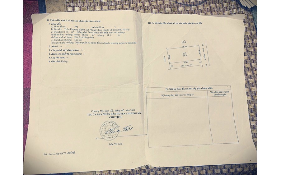 Phượng nghĩa phụng châu duy nhất một lô 54’5 m 
Cách đại học thể dục thể thao 500 m