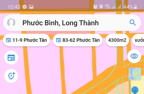 Bán đất mặt tiền đường chính xã Phước Bình . Long Thành . Đồng Nai . Gần các KCN Phước Bình 1 và 2 . 0938974428