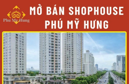 Shophouse đường Tôn Dật Tiên Phú Mỹ Hưng giá gốc chủ đầu tư. Thanh toán dài hạn đến T12/2025.  Chính sách ưu đãi chiết khấu cao