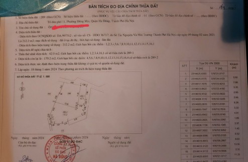 Siêu phẩm 64m đồng mai - mặt đường nhựa - ơi tô thông ( đất trong đê )
- diện tích 64m mặt tiền 4m hậu 4.12m