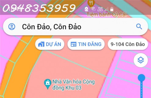 Bán 164m2 đường Huỳnh Thúc Kháng, TT Côn Đảo, phân khúc nhỏ lẻ giành cho đầu tư
