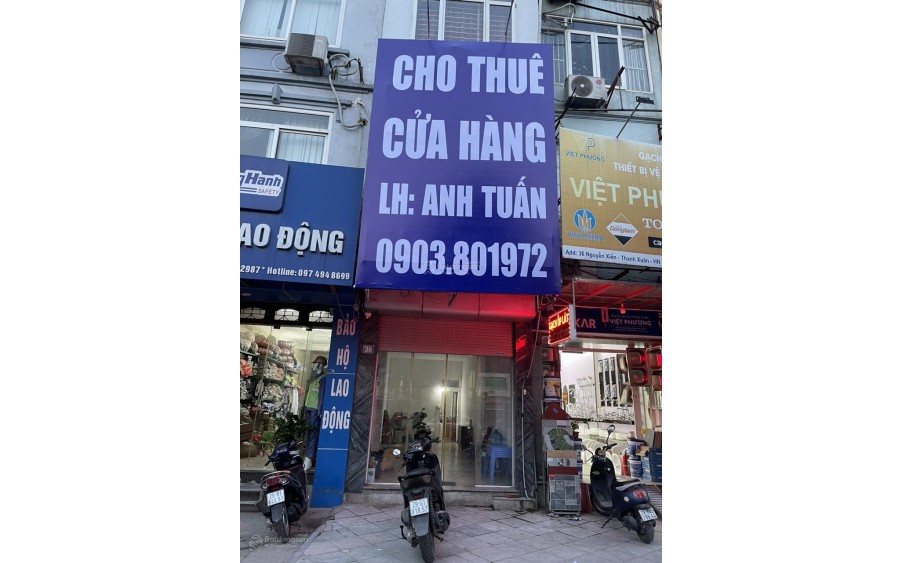 Chính chủ cho thuê cửa hàng/văn phòng mặt đường ngã tư số nhà 38 Nguyễn Xiển, Quận Thanh Xuân, Hà Nội.