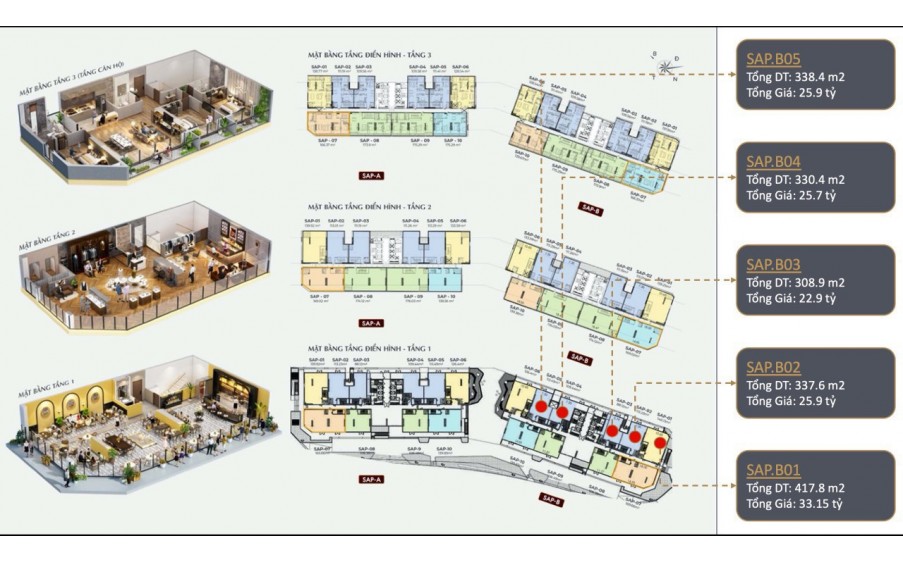 BÁN SHOPHOUSE CHÂN ĐẾ MATRIXONE ĐƯỜNG LÊ QUANG ĐẠO, MỸ ĐÌNH: 330M2, DÒNG TIỀN 1.8 TỶ, 25.7 TỶ