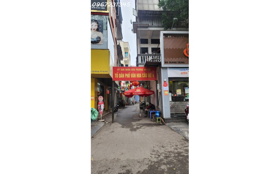Vị trí đắc địa Quang Trung Hà Đông, cách mặt đường lớn 40m, nhà 2 tầng mới xây, 2 mặt tiền, trung tâm quận Hà Đông