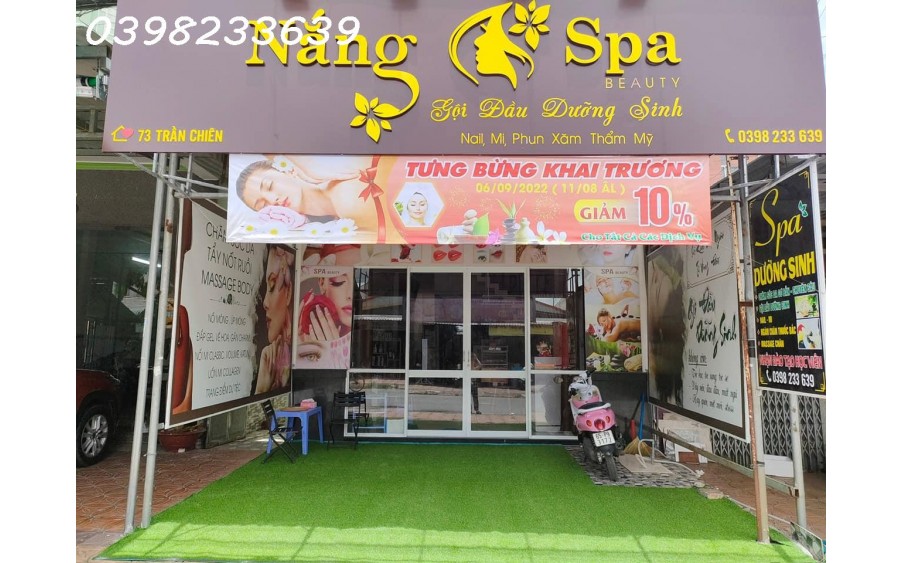 CẦN CHUYỂN NHƯỢNG GẤP Vì lý do riêng. Mình muốn sang nhượng lại tiệm Spa-Nail-Gội Dưỡng Sinh Quận Cái Răng, TP Cần Thơ