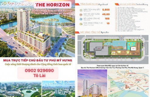 Căn hộ The Horizon Phú Mỹ Hưng diện tích từ 106m2 - 156m2 - Ưu đãi hấp dẫn trực tiếp chủ đầu tư