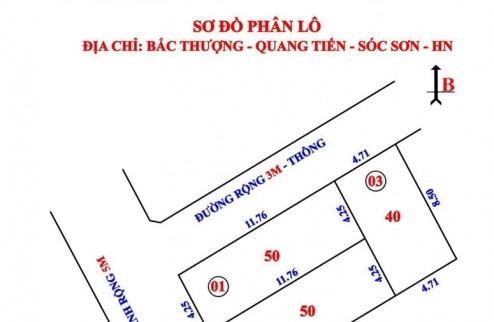 Chỉ 600tr có 40m2  Bắc Thượng - Quang Tiến - Sóc Sơn, Đường ôtô vào đất, Gần KCN Nội Bài