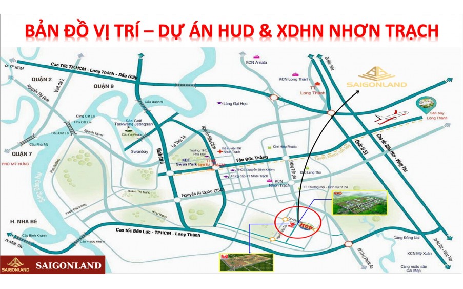 Saigonland Nhơn Trạch - Mua bán đất Nhơn Trạch - Dự án Hud Nhơn Trạch Đồng Nai.