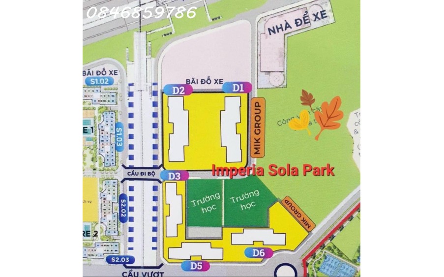 Mở bán Imperia Sola Park KĐT Vin Smart City, dt 28-80m2, giá từ 55tr/m2. HTLS 0% 24T-0846859786