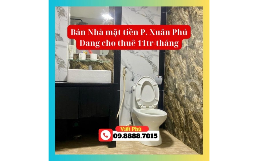 BÁN NHÀ MẶT TIỀN NGUYỄN ĐỖ CUNG, XUÂN PHÚ - ĐANG CHO THUÊ 11 Tr/Tháng - GIÁ CHỈ 3.8X TỶ!