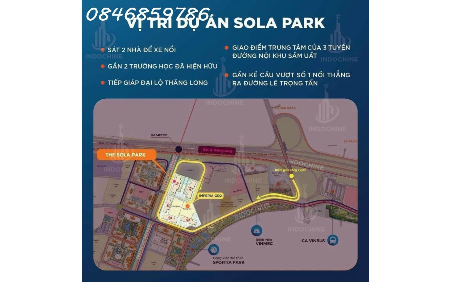 DỰ ÁN THE SOLA PARK,CHIẾT KHẤU 3% CHO 500 SUẤT BOOKING ĐẦU TIÊN-0846859786