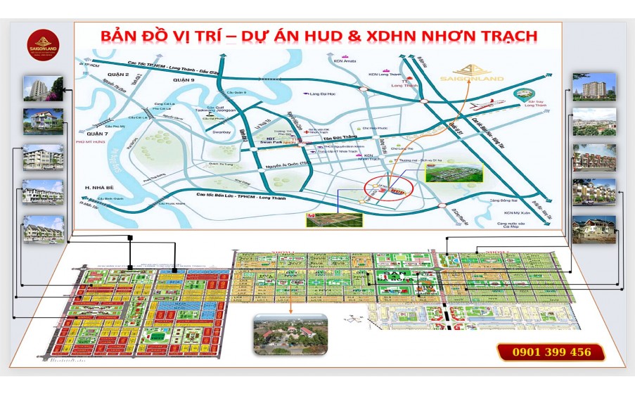 Saigonland Nhơn Trạch - Mua bán đất Dự án Hud Nhơn Trạch Đồng Nai và Khu đô thị mới Nhơn Trạch