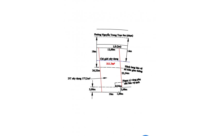 Bán đất trung tâm thị trấn Tân Trụ giá 700 triệu.m