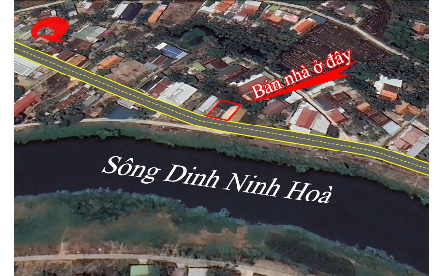 Bán nhà view sông Dinh ninh hoà , Nam Vân Phong ngang 12m cực đẹp