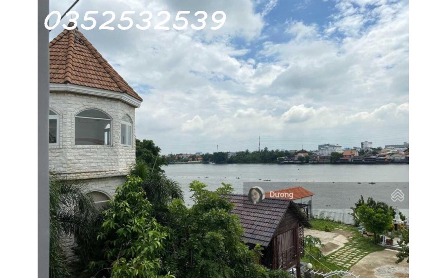 Khan hiếm! Biệt thự view sông Bình Lợi, 8x18m, đường xe hơi đậu trước nhà giá 16,5 tỷ