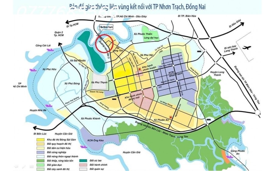 Bán 1 lô đất CLN, mặt tiền vành đai 3, giá 7tr/m2