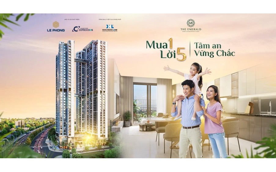 Căn hộ The Emerald 68 đẳng cấp 5 sao do nhà thầu số 1 Việt Nam xây dựng