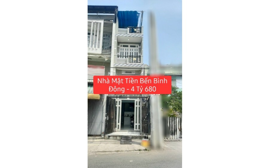 ♥️ Nhà Bán Mặt Tiền Bến Bình Đông P15.Q8 - 4Tỷ 680