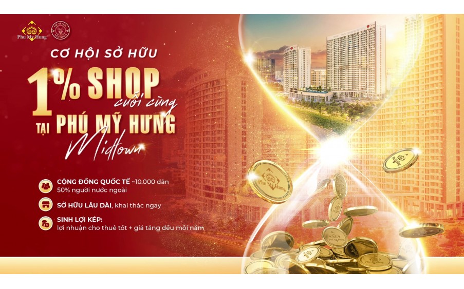 Phú Mỹ Hưng mở bán Shop The Aurora, ngay mặt tiền đường Nguyễn Lương Bằng, lịch TT dài, vay LS 0%. Nhận ưu đãi 0901323786