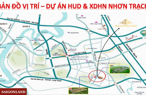 Cty Saigonland Nhơn Trạch - Mua bán đất Nhơn Trạch - Dự án Hud Nhơn Trạch Đồng Nai.
