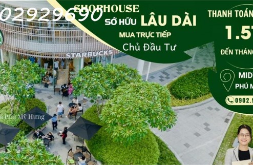 Booking đợt 1 chỉ 19 siêu phẩm nhà phố thương mại Phú Mỹ Hưng đẳng cấp từng chi tiết