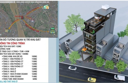 Mặt phố Nguyễn Văn Cừ. Siêu phẩm hướng Nam cực mát, tổng dt xây dựng 1000m, 8 tầng nhà ở và kinh doanh vp, full đồ cao cấp