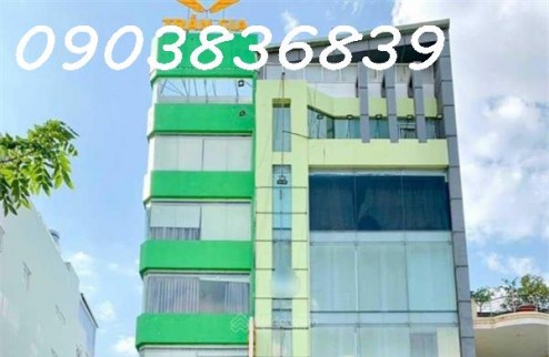 Tòa nhà mặt tiền Tân Sơn Nhì 8.1x20m, nở hậu L 16m. Nhà gồm 1 hầm 6 lầu ST sẵn HĐ 150 triệu/tháng chính chủ bán