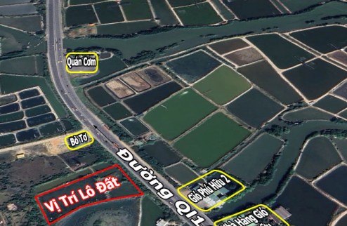 Bán đất mặt tiền đường QL1A Ninh Hoà 5190m2 có 600m2 thổ cư view biển giá 1.6 triệu/m2
