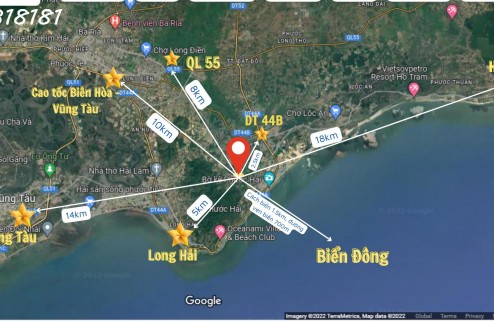 1180m2 đất phủ hồng Long Mỹ, có 200tc, 17m mt nhựa, cách biển 3km, QH đô thị biển, 5tr5/m2