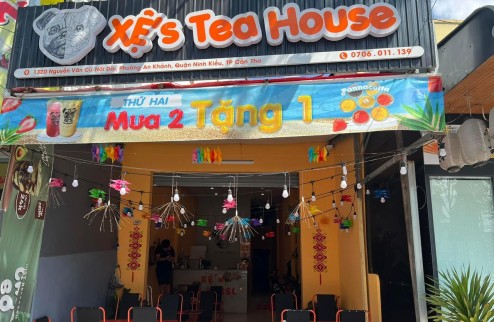 Vì lý do sức khoẻ em cần sang GẤP quán trà sữa mặt tiền đường Nguyễn Văn Cừ đối diện bảo hiểm xã hội (gần cầu Rạch Ngỗng)