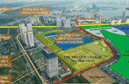 SIÊU HIẾM, BIỆT THỰ TÂY NAM LINH ĐÀM: 250M2, 4T, MT10M, VIEW CÔNG VIÊN, 30.5 TỶ