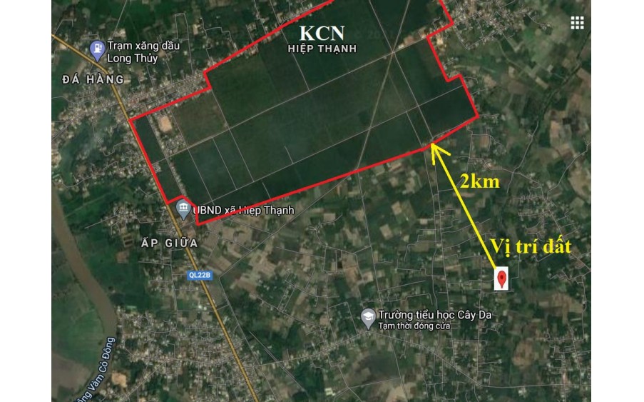 Bán đất gần KCN Hiệp Thạnh - Tây Ninh