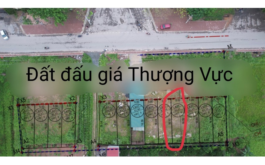 CC bán nhanh đất mới trúng đấu giá 82.61m2, LK6-DG2, tk5, Thượng Vực, Chương Mỹ, HN, giá chênh nhẹ 1xx tr