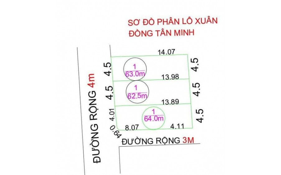 Chưa đến 700tr sở hữu ngay 63m2 thôn Xuân Đồng, xã Tân Minh, huyện Sóc Sơn.