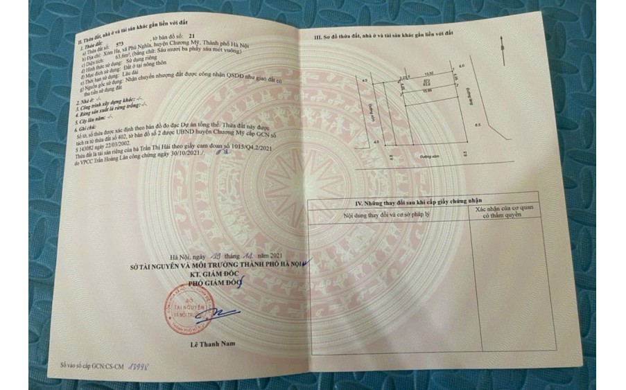 Đất 50m2, tk6, chỉ 9xx tr, Chúc Lý, Ngọc Hòa, Chương Mỹ, HN.