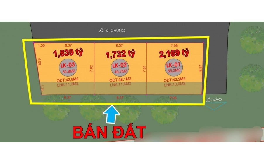Có 3 lô hàng hiếm đất Chúc Sơn, tk5, chỉ từ nhỉnh 1 tỷ ô tô vào, giá công khai