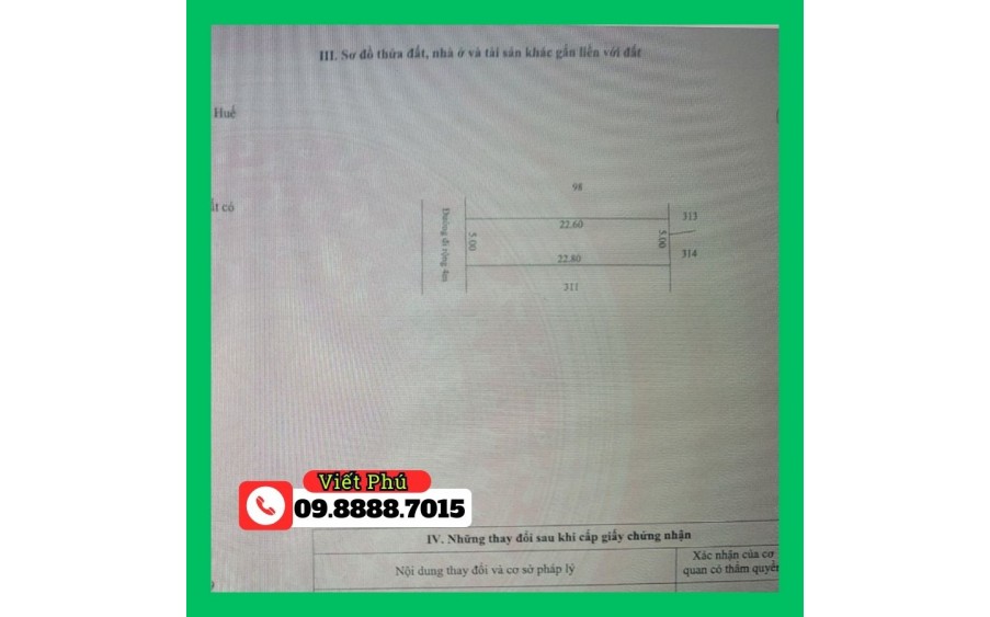 Sở hữu mảnh đất mặt tiền tại xóm 2 Vân Dương - chỉ cách đường đi bộ sông Như Ý 300m!