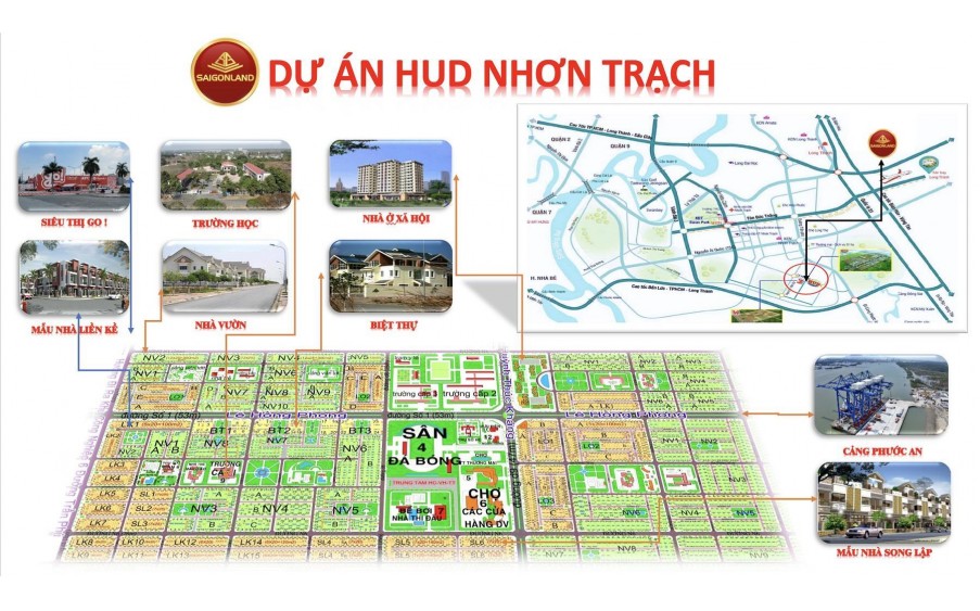 Cty Saigonland Nhơn Trạch - Mua bán đất khu dân cư Phước An Long Thọ Nhơn Trạch